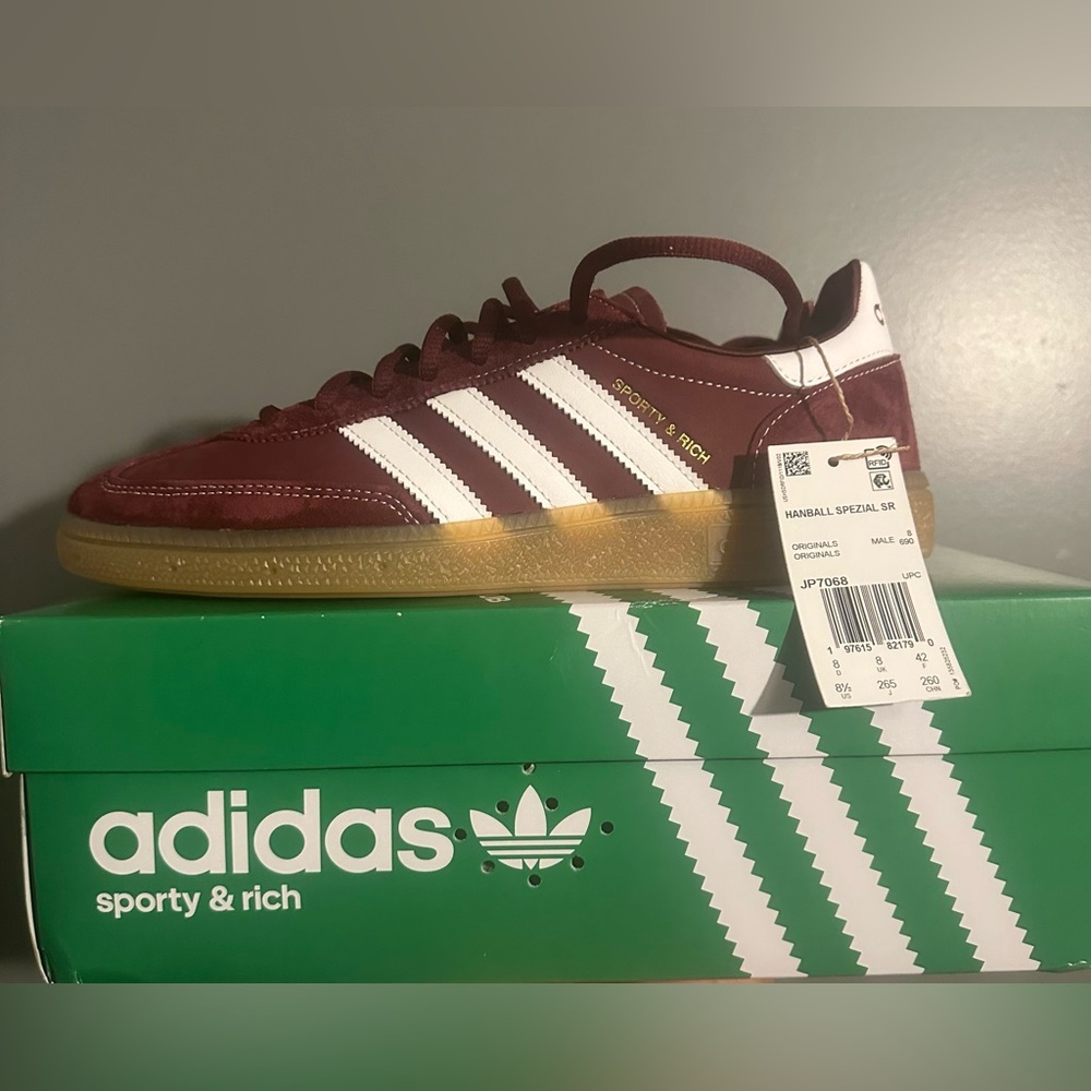 Adidas Sporty & Rich Burgundy Sneakers